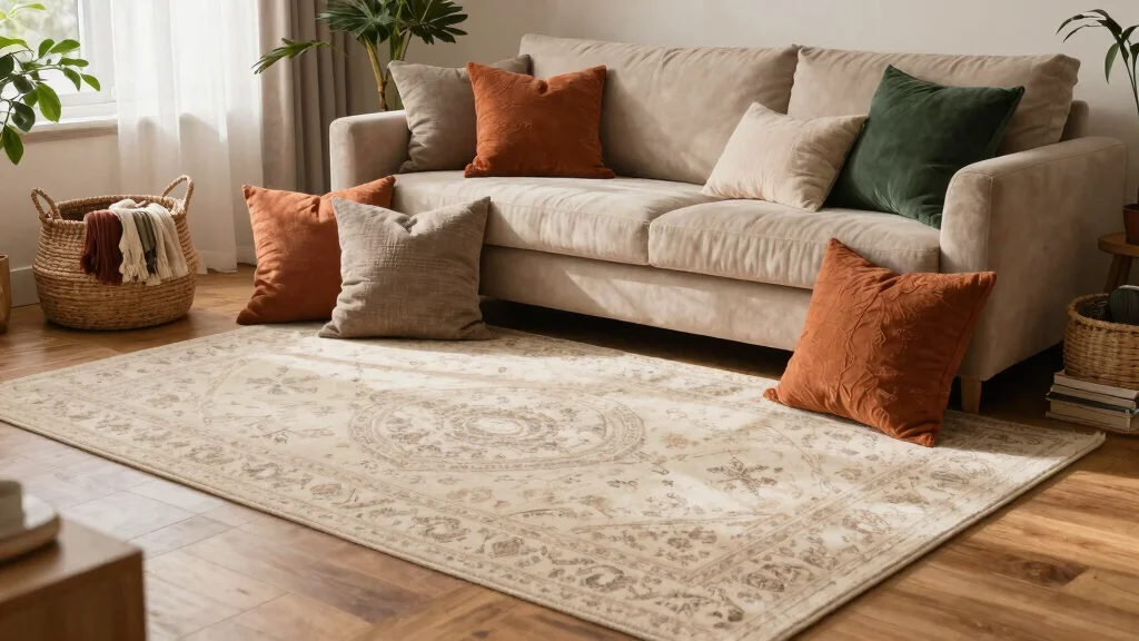 9 Best Textured Rugs and Pillows for a Cozy Living Room