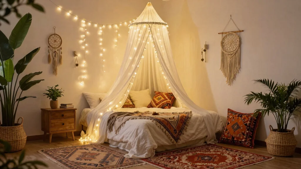 9 Dreamy Fairy Light Bedroom Ideas