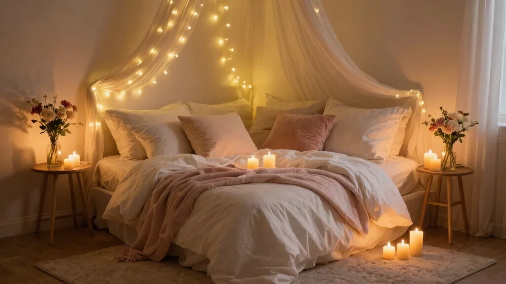 9 Romantic Bedroom Ideas With Candles and Soft Lighting