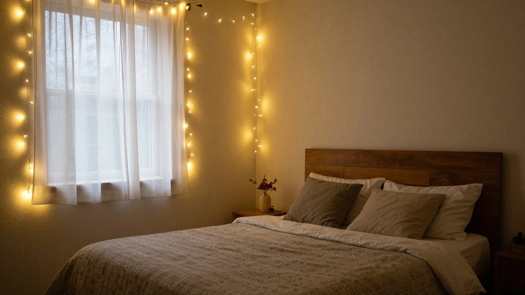 How to Hang Fairy Lights on a Bedroom Wall