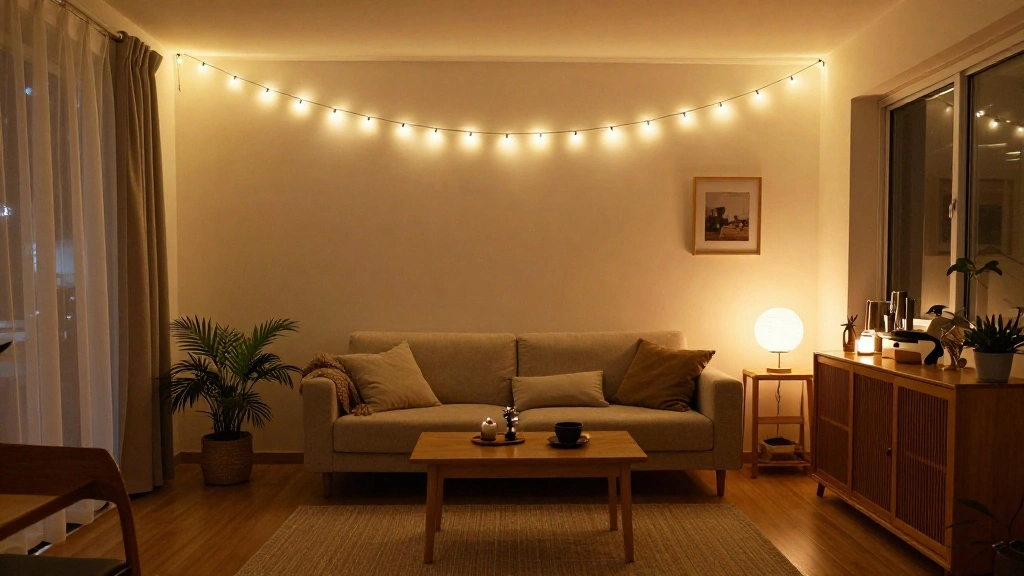 How to Hang String Lights Indoors Without Damaging Walls